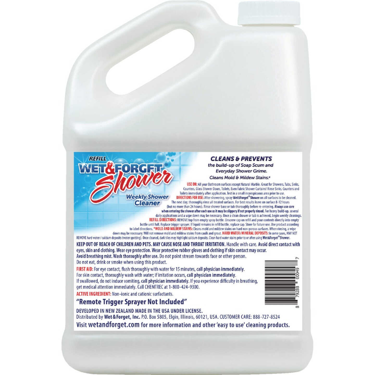 Wet & Forget 1 Gal. Soft Vanilla Scent Weekly Shower Refill - Thomas Do-it  Center