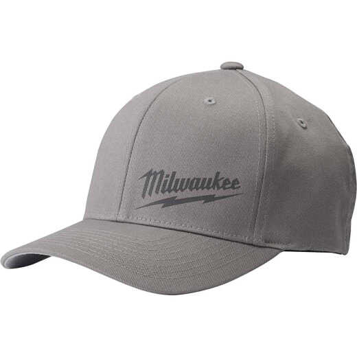 Milwaukee FlexFit Gray Fitted Hat, L/XL