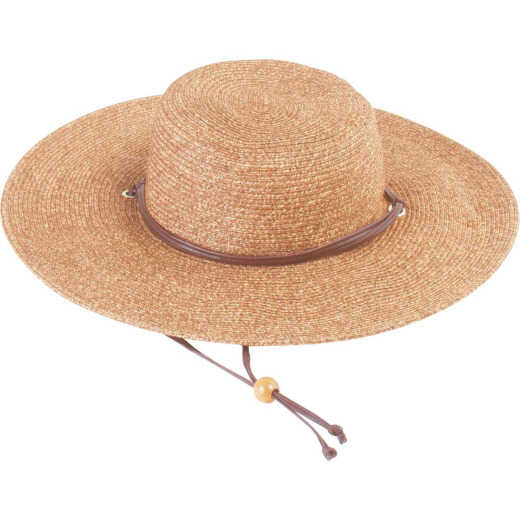 Sloggers Women's Dark Brown Straw Sun Hat