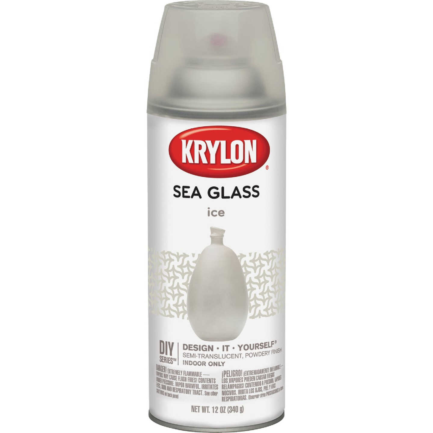 Krylon 12 Oz. Frosted Sea Glass Finish Spray Paint, Ice - Thomas
